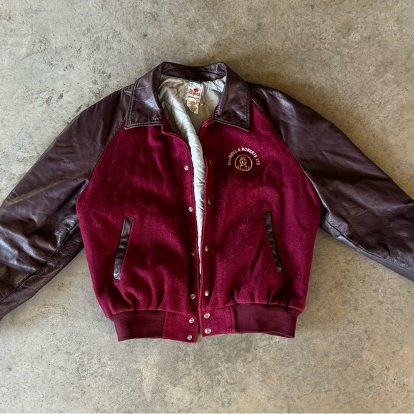 Vintage Wine Bomber Jacket - Picture 1 of 3